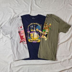 KINDA FIT KINDA FAT Graphic T Shirts Size Large Lot of 3